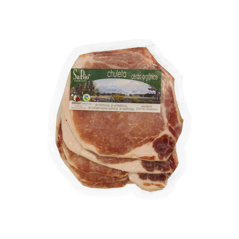 Chuleta de cerdo orgánico