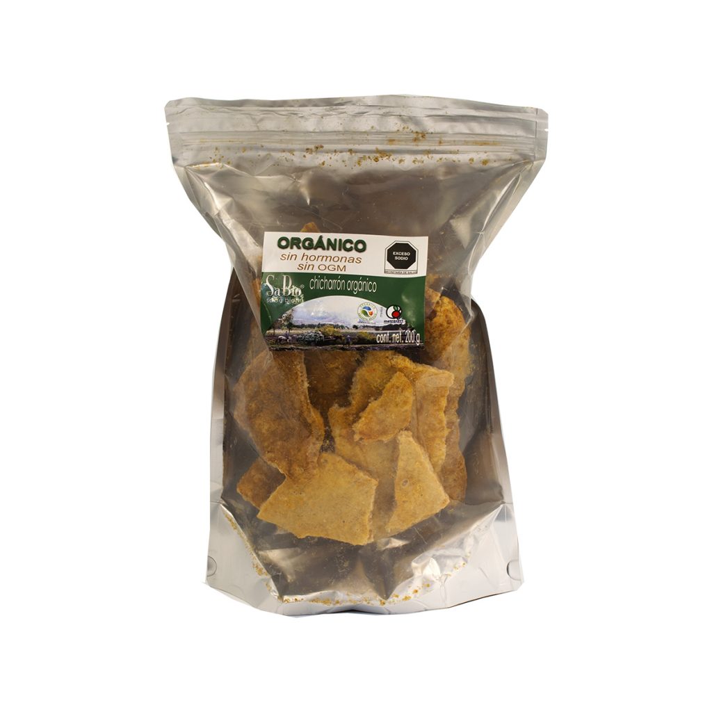 Chicharrón de cerdo orgánico